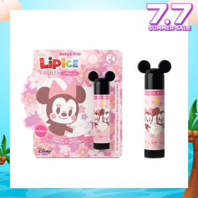 MENTHOLATUM LIP LIPICE Baby & Kids Strawberry (UV Protection, Gentle Formulation, extra care for children's delicate lips)3.5g