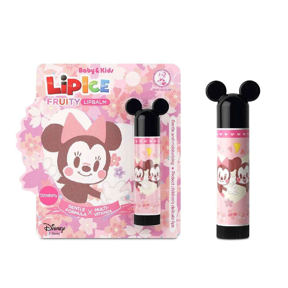 LIPICE Baby & Kids Strawberry (UV Protection, Gentle Formulation, extra care for children's delicate lips)3.5g