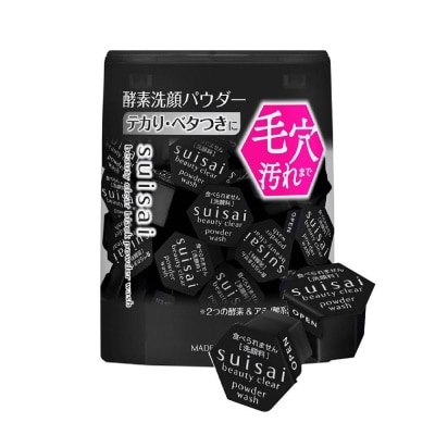 SUISAI Beauty Clear Black Powder Wash Capsule (For Smooth & Velvety Skin) 32s