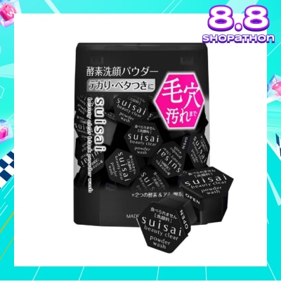 SUISAI Beauty Clear Black Powder Wash Capsule (For Smooth & Velvety Skin) 32s