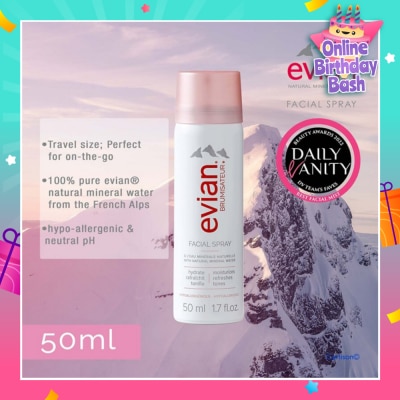 EVIAN Brumisateur Facial Spray 50ml