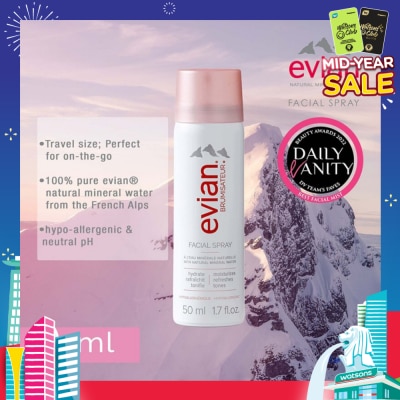 EVIAN Brumisateur Facial Spray 50ml