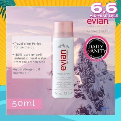 EVIAN Brumisateur Facial Spray 50ml