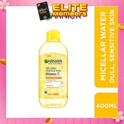 GARNIER All in 1 Vitamin C Brightening Micellar Cleanser & Makeup Remover (For normal to Dry Skin) 400ml