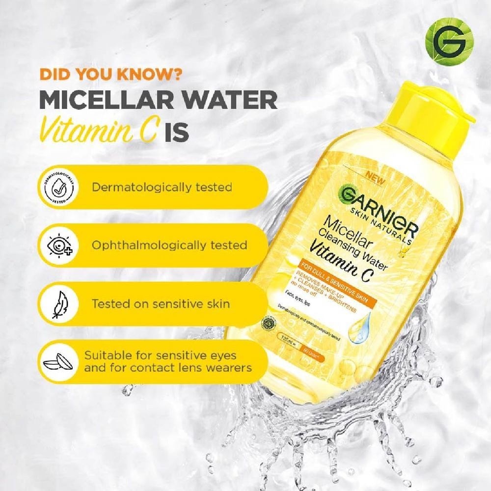 Skin Naturals Micellar Cleansing Water Vitamin C (Brightening and For Normal to Dry Skin) 125ml