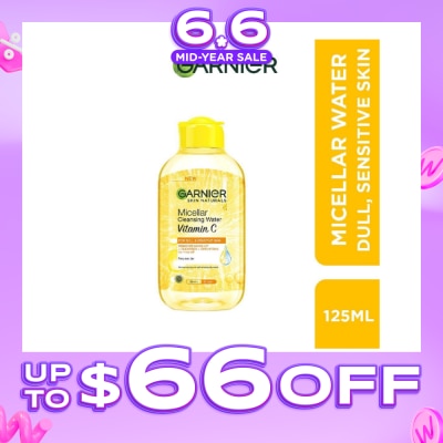 GARNIER - Skin Naturals Micellar Cleansing Water Vitamin C (Brightening and For Normal to Dry Skin) 125ml