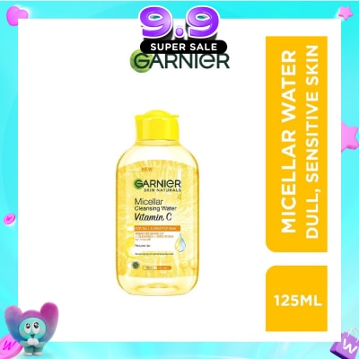 GARNIER - Skin Naturals Micellar Cleansing Water Vitamin C (Brightening and For Normal to Dry Skin) 125ml image
