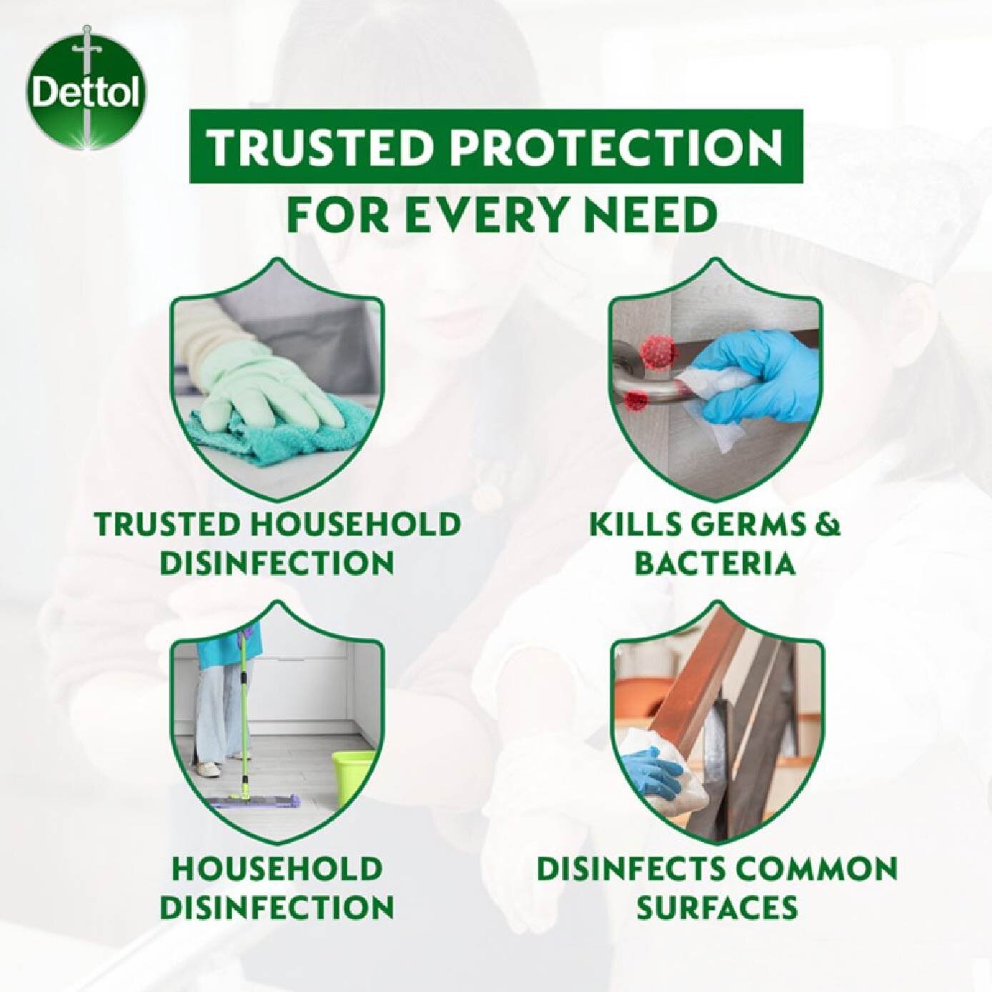 Antibacterial Disinfectant Multi-Use Antiseptic Liquid 1000ml