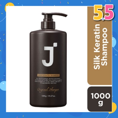 JSOOP Signature Silk Keratin Original Shampoo (Hydrolyzed Silk And Propolis Extract For Damaged Hair) 1000g