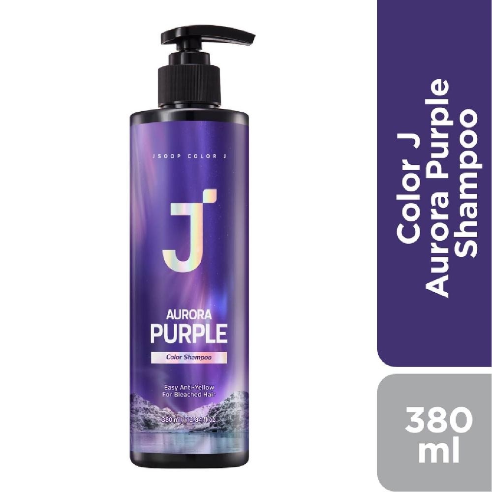 Color J Aurora Purple Shampoo (Enhance Hair Colour +  For Yellowish Coloured Hair) 380ml