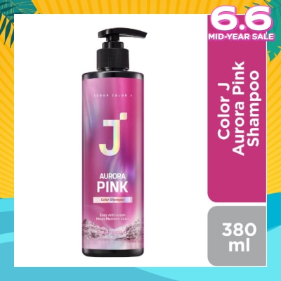 JSOOP Color J Aurora Pink Shampoo (Enhance Hair Colour +  For Greenish Coloured Hair) 380ml