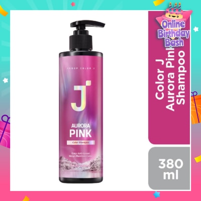 JSOOP Color J Aurora Pink Shampoo (Enhance Hair Colour +  For Greenish Coloured Hair) 380ml