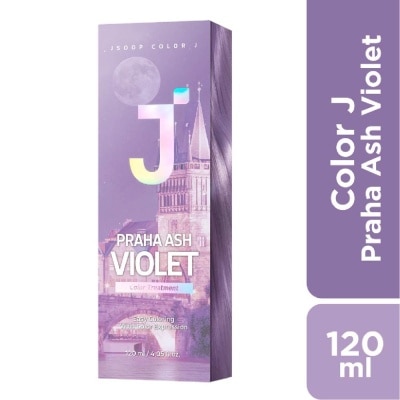 JSOOP Color J Treatment Praha Ash Violet (Coats Hair Surface Witth Vivid Colour +  Self-Hair Dye) 120ml