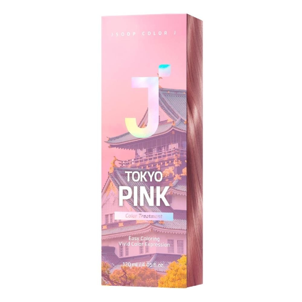 Color J Treatment Tokyo Pink (Coats Hair Surface Witth Vivid Colour +  Self-Hair Dye) 120ml