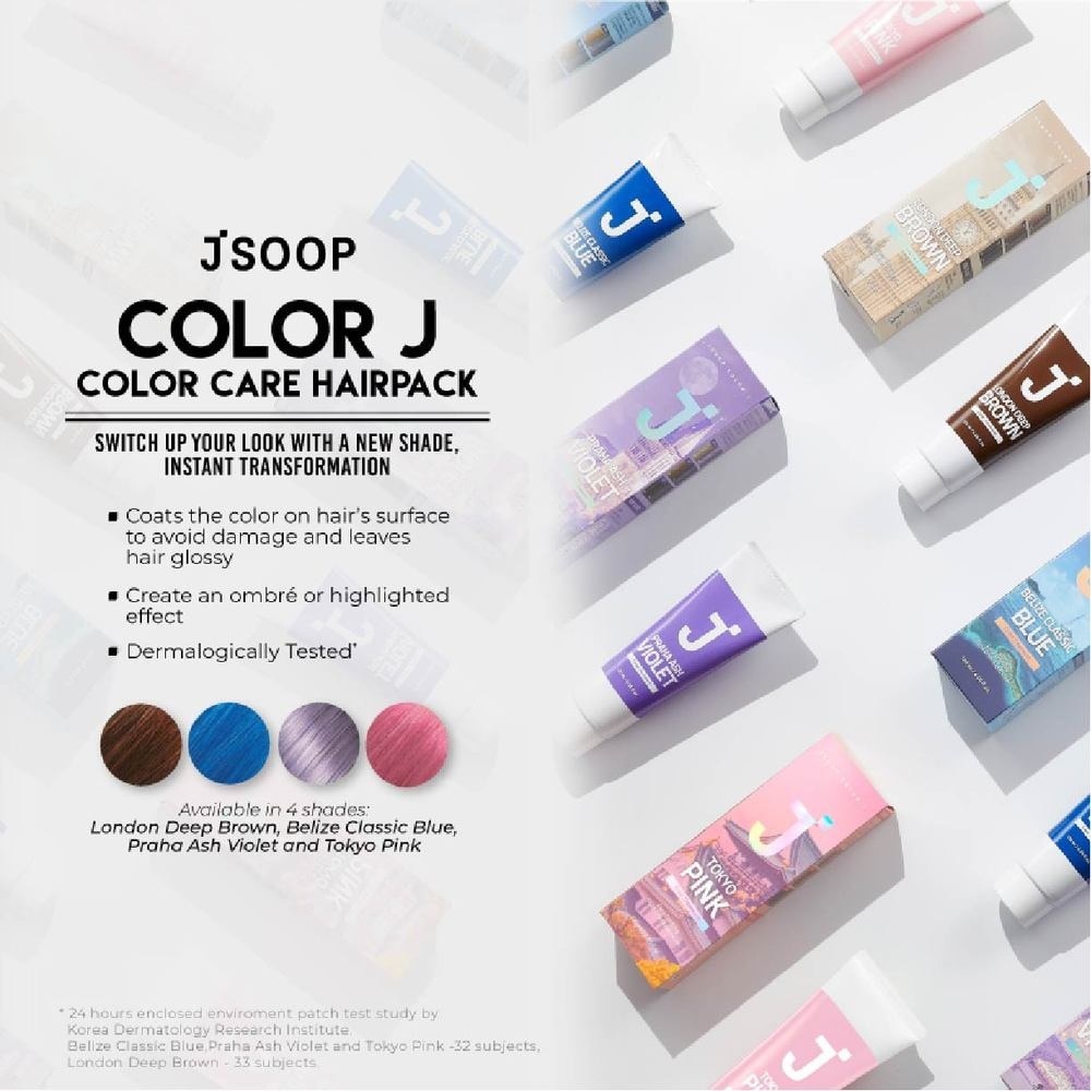 Color J Treatment Tokyo Pink (Coats Hair Surface Witth Vivid Colour +  Self-Hair Dye) 120ml