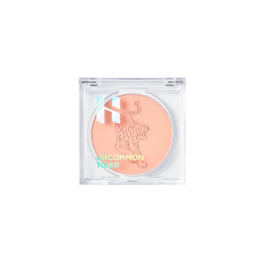 Uncommon Tiger Be Peppy Blusher (01 Stealth), Soft And Natural Makeup Blush 5g