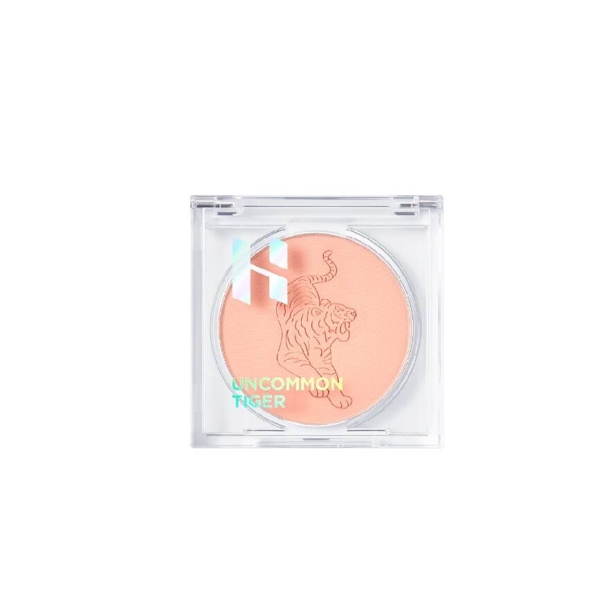 Uncommon Tiger Be Peppy Blusher (01 Stealth), Soft And Natural Makeup Blush 5g