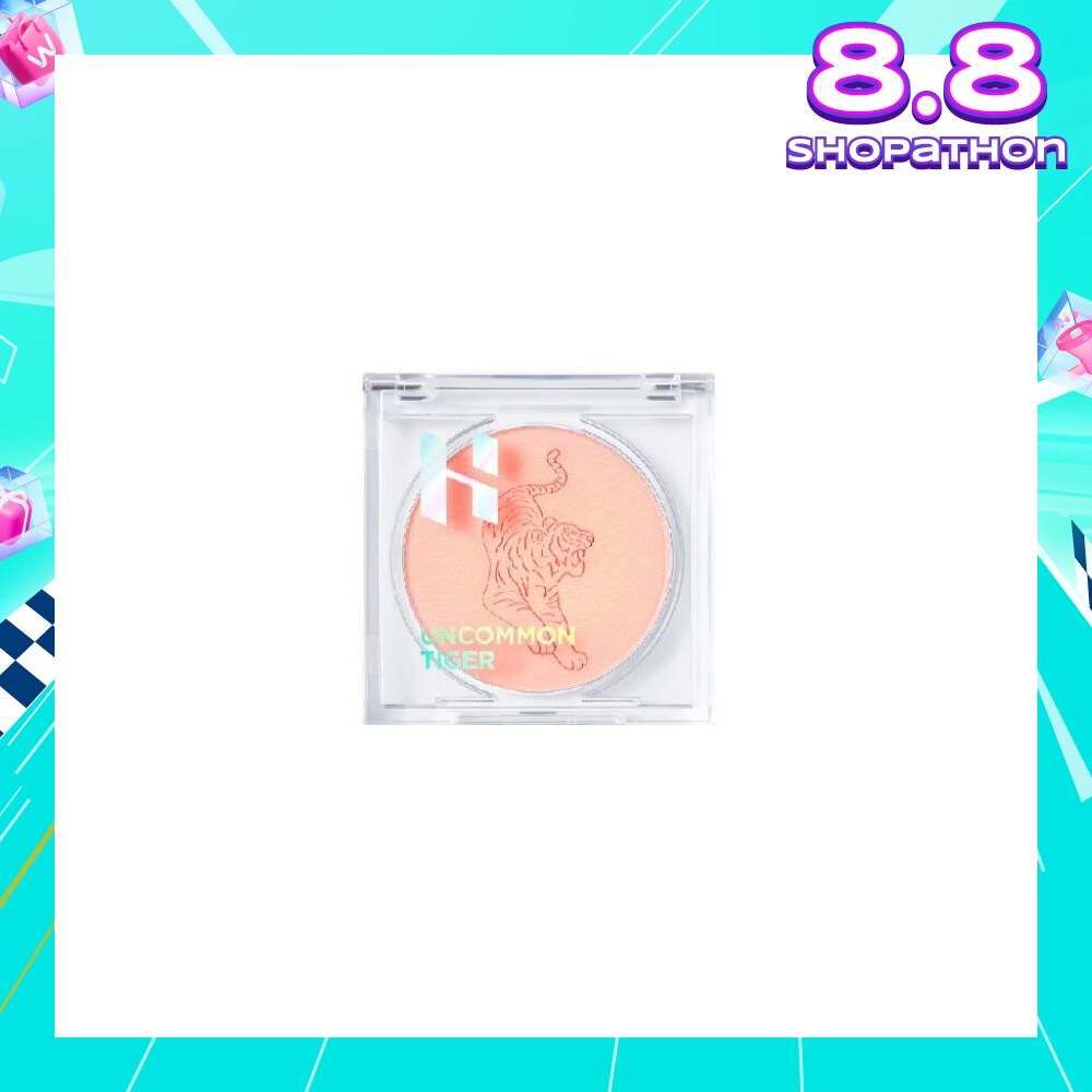 Uncommon Tiger Be Peppy Blusher Soft And Natural Makeup Blush 02 Meek 5g (Expiry: Dec`2025)