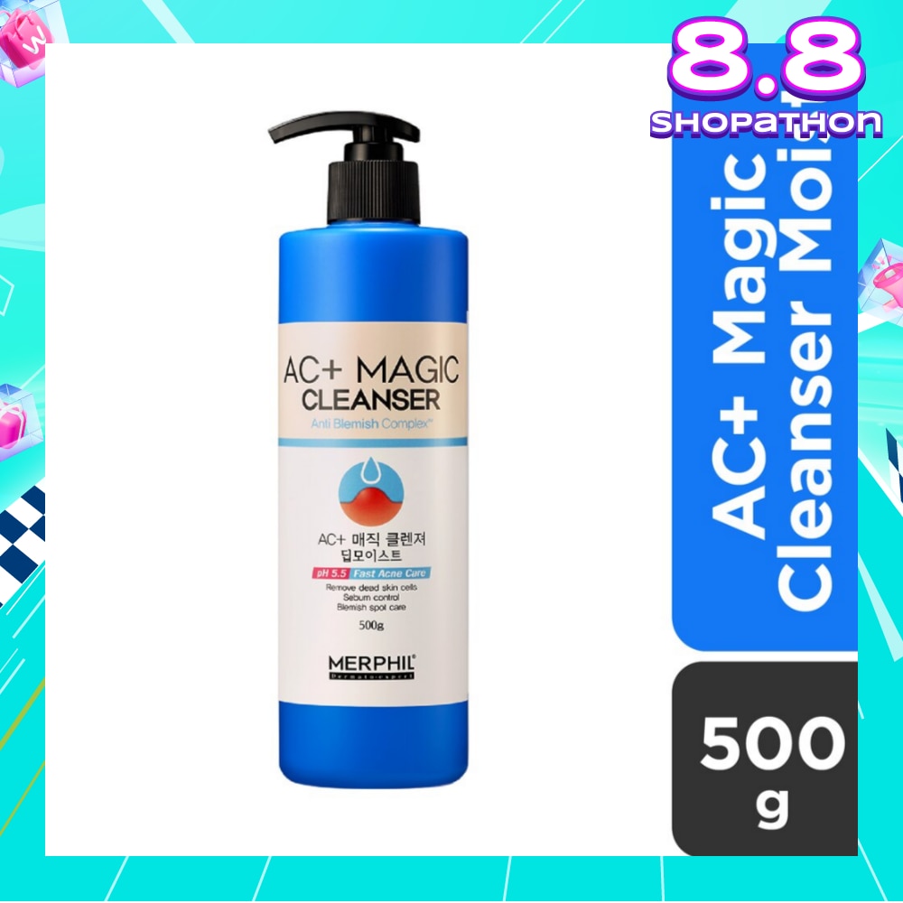 AC+ Magic Cleanser Deep Moist Acne Bodywash (Suitable For Dry & Sensitive Skin + Acne Relief) 500g