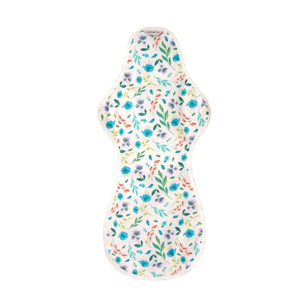 Organic Cotton Cloth Pad Super Ultra Garden White (with Wings + Washable & Reusable) 1s