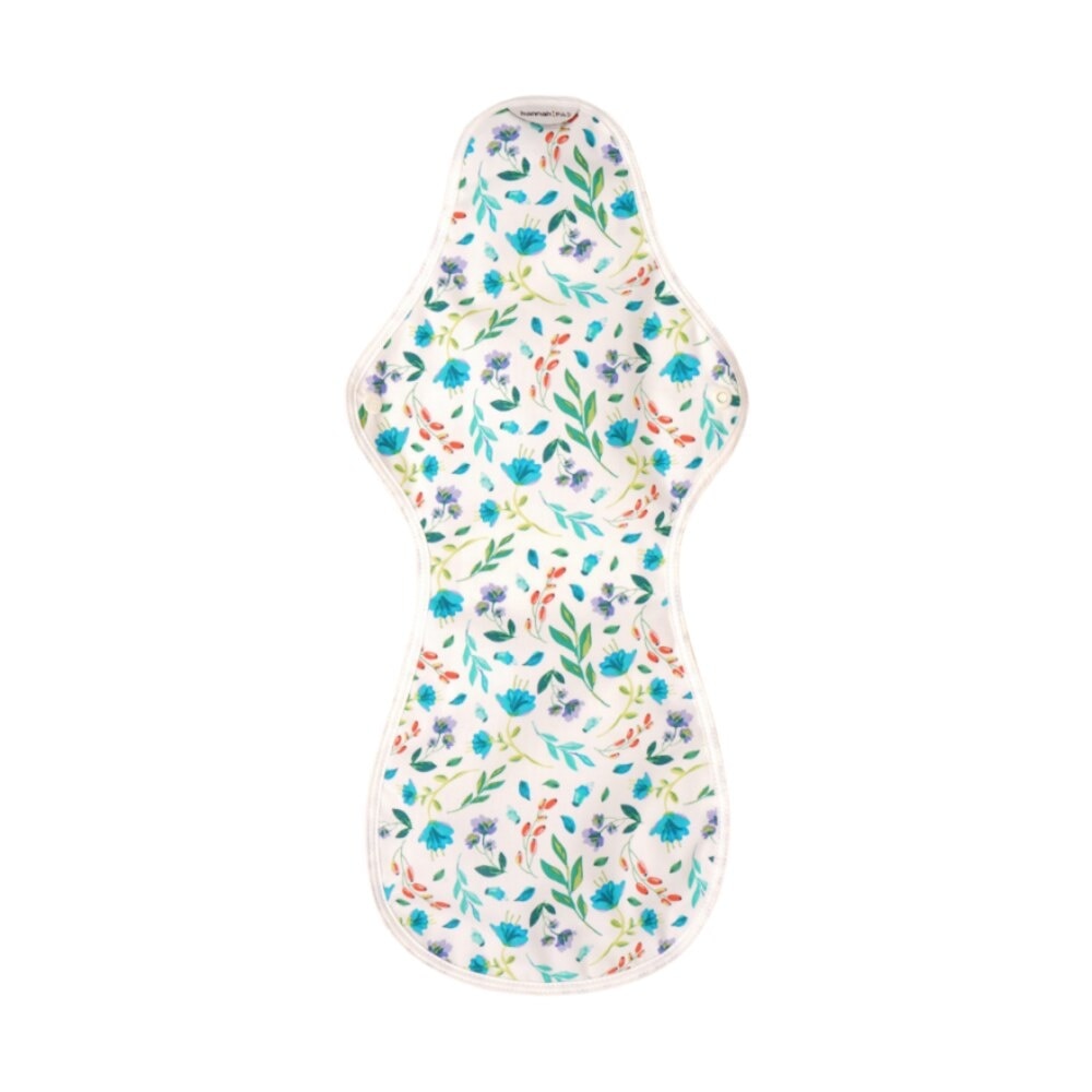Organic Cotton Cloth Pad Super Ultra Garden White (with Wings + Washable & Reusable) 1s