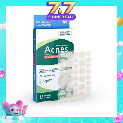 ACNES - Anti-Bacterial Invisibly Thin Acne Patch with Calendula Extract Day  0.02cm (Soothe Redness) 36s