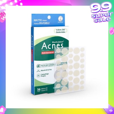 ACNES Anti-Bacterial Invisibly Thin Acne Patch with Calendula Extract Day  0.02cm (Soothe Redness) 36s
