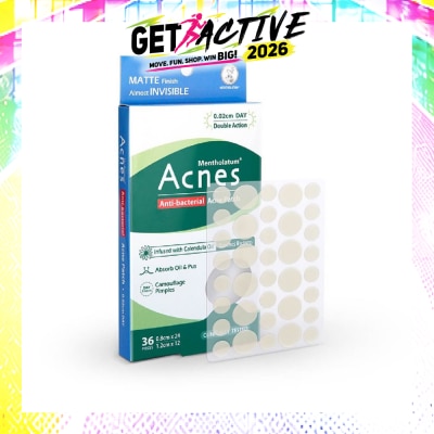 ACNES - Anti-Bacterial Invisibly Thin Acne Patch with Calendula Extract Day 0.02cm (Soothe Redness) 36s image