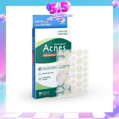 ACNES - Anti-Bacterial Invisibly Thin Acne Patch with Calendula Extract Day  0.02cm (Soothe Redness) 36s