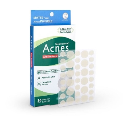 ACNES Anti-Bacterial Invisibly Thin Acne Patch with Calendula Extract Day  0.02cm (Soothe Redness) 36s