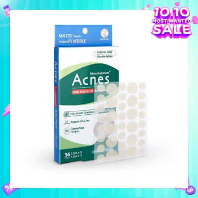 ACNES Anti-Bacterial Invisibly Thin Acne Patch with Calendula Extract Day  0.02cm (Soothe Redness) 36s
