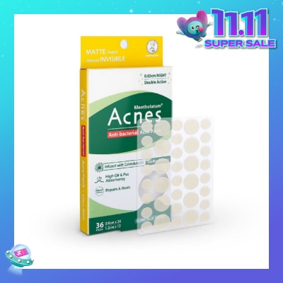 ACNES Anti-Bacterial Super Thin Acne Patch with Calendula Extract Night 0.03cm (Soothe Redness) 36s