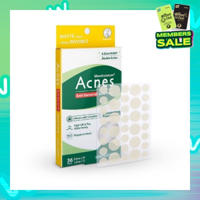 ACNES Anti-Bacterial Super Thin Acne Patch with Calendula Extract Night 0.03cm (Soothe Redness) 36s