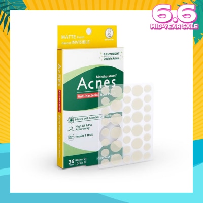 ACNES Anti-Bacterial Super Thin Acne Patch with Calendula Extract Night 0.03cm (Soothe Redness) 36s