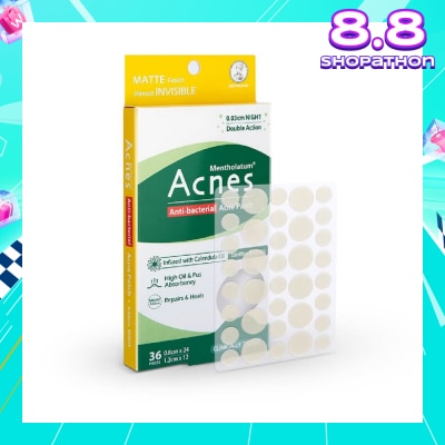 ACNES Anti-Bacterial Super Thin Acne Patch with Calendula Extract Night 0.03cm (Soothe Redness) 36s