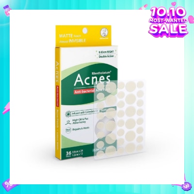 ACNES Anti-Bacterial Super Thin Acne Patch with Calendula Extract Night 0.03cm (Soothe Redness) 36s