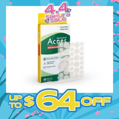 ACNES - Anti-Bacterial Super Thin Acne Patch with Calendula Extract Night 0.03cm (Soothe Redness) 36s