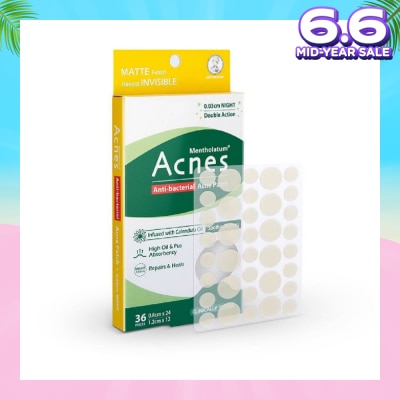 ACNES Anti-Bacterial Super Thin Acne Patch with Calendula Extract Night 0.03cm (Soothe Redness) 36s