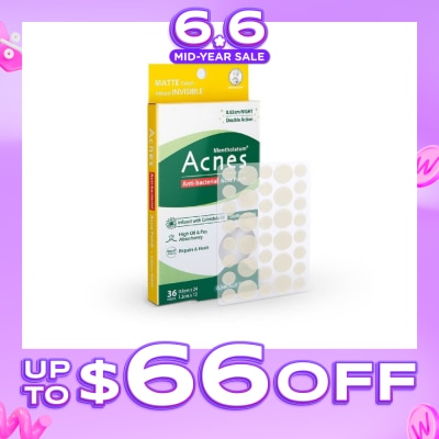 ACNES - Anti-Bacterial Super Thin Acne Patch with Calendula Extract Night 0.03cm (Soothe Redness) 36s