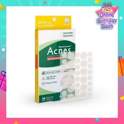 ACNES Anti-Bacterial Super Thin Acne Patch with Calendula Extract Night 0.03cm (Soothe Redness) 36s