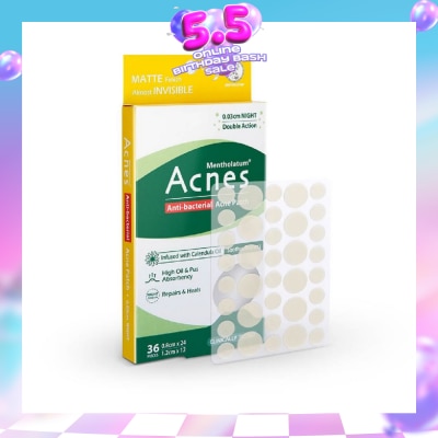 ACNES - Anti-Bacterial Super Thin Acne Patch with Calendula Extract Night 0.03cm (Soothe Redness) 36s