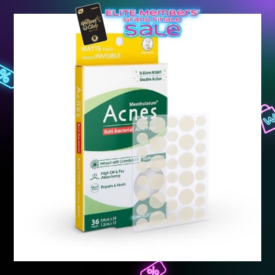 ACNES Anti-Bacterial Super Thin Acne Patch with Calendula Extract Night 0.03cm (Soothe Redness) 36s