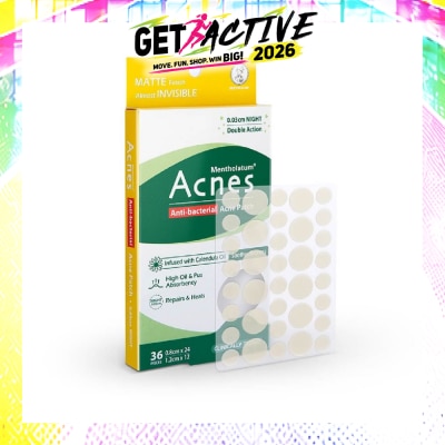 ACNES - Anti-Bacterial Super Thin Acne Patch with Calendula Extract Night 0.03cm (Soothe Redness) 36s image