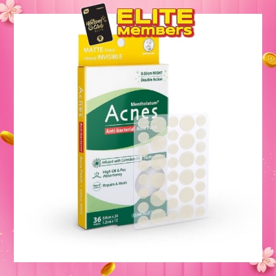 ACNES Anti-Bacterial Super Thin Acne Patch with Calendula Extract Night 0.03cm (Soothe Redness) 36s