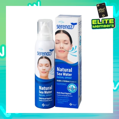 SERENAZ Natural Sea Water Nasal Spray (Suitable For Adults & Children Above 6yrs old) 120ml