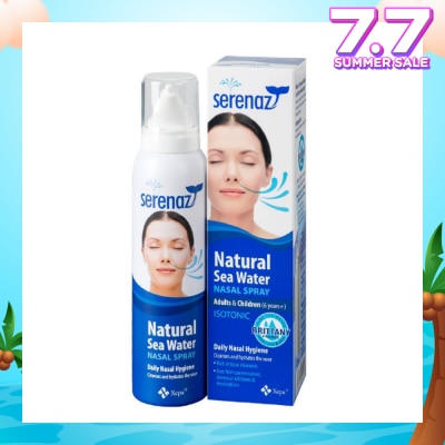 SERENAZ Natural Sea Water Nasal Spray (Suitable For Adults & Children Above 6yrs old) 120ml