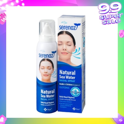 SERENAZ Natural Sea Water Nasal Spray (Suitable For Adults & Children Above 6yrs old) 120ml