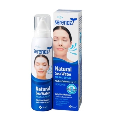 SERENAZ Natural Sea Water Nasal Spray (Suitable For Adults & Children Above 6yrs old) 120ml