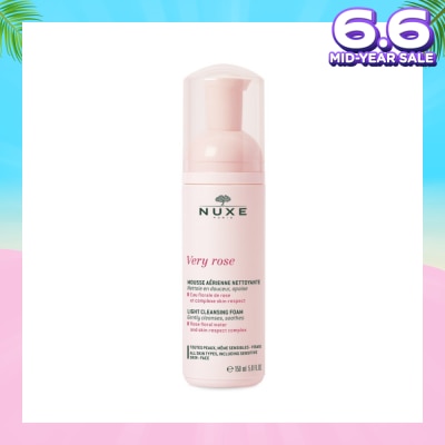 NUXE Very Rose Delicious Cleansing Foam (Gently Cleanse & Soothes Skin + Effective Impurities Removal) 150ml