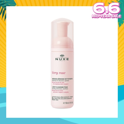NUXE Very Rose Delicious Cleansing Foam (Gently Cleanse & Soothes Skin + Effective Impurities Removal) 150ml